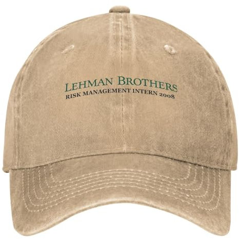 Baseball Cap Lehman Brothers Risk Management Intern Hunting Camping Trucker Hat Men Women Fashion Sunshade Caps Outdoors Halloween