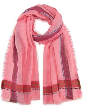 CODELLO Damen Schal mit Herzmuster beidseitig tragbar
