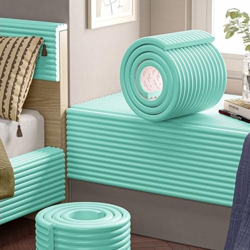 Kinder Autismus Wandpolster Selbstklebend Polsterpaneel Wand - 3D Anti-Kollision Kopfteil Wandkissen Bett Wandschutz für Kinderzimmer/Schlafzimmer, Isolierung, 200 cm(Grün,15x200 cm)