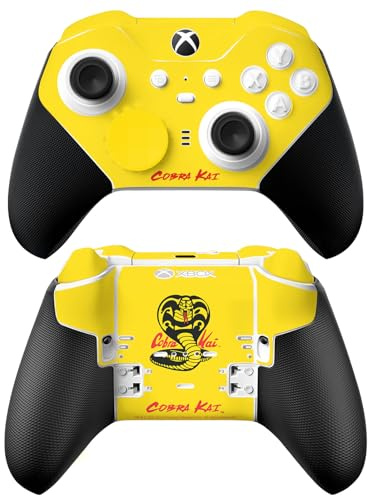 Head Case Designs Offizielle Cobra Kai Logo Ikonisch Vinyl Haut Gaming Aufkleber Abziehbild Abdeckung kompatibel mit Xbox Series X & S Elite Wireless Controller Series 2