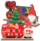 PRETYZOOM 2St Weihnachtsschmuck künstliche Dekoration Dose aus Weißblech Kerze aus Zinn Deckel büro Dekoration Office Decoration Tischdekoration aus Holz Weihnachtshandwerk aus Holz hölzern