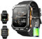 stahl gear stahlgear Thor - Die stabilste Smartwatch mit Telefonfunktion, 1,81'' Display, wasserdicht, Aktivitätstracker, Tracker mit Schlafmonitor, Blutdruckmessung, Sportmodi, Android und iOS