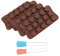 HOLIDYOYO Moules À Gâteaux Enrobés De Chocolat Moules À Biscuits En Silicone Antiadhésifs Et Portables Pour Une Cuisson Facile