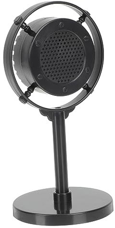 Milisten Vintage Microphone Model Prop Antique Design for Photo Shoot Stage Performance Lightweight and Portable Mic Model present for Adults