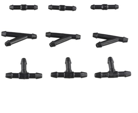 Débit d'eau efficace avec 60 connecteurs de tuyau de lave-glace et raccords fiables