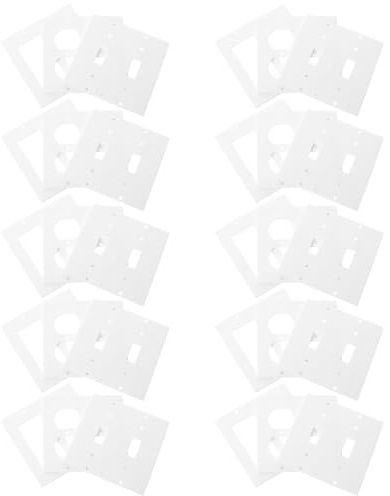 Outanaya 30pièces Lot De Coussinets Isolants Pour Prise Électrique Joints Isolation Pour Plaque Murale Et Interrupteur Étanches Vent Et Poussière Installation Facile Pour Sécurité