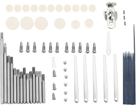 Durlo Klarinetten-Reparaturset – Polster, Federn, Rollen, Schrauben und Fingerhalter, Zubehör zur Instrumentenwartung
