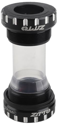 Baxnore Mountainbike-Keramiklager, Tretlager, italienisches Gewinde, hohl, integriertes Design, leichte Aluminiumlegierung, schwarz, 94,5 g, für Rennräder und Mountainbikes