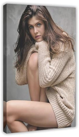 SDPOUGVY Poster Schauspielerin Alexandra Daddario (16), Leinwand-Poster, Schlafzimmerdekoration, Landschaft, Büro, Raumdekoration, Geschenk, 20 x 30 cm