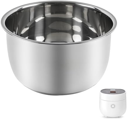 Olla arrocera de repuesto de 6 tazas solo compatible con CUCKOO CR-0675FW - Cuenco interior de acero inoxidable 304 con base multicapa, ollas duraderas para múltiples cocinas, fácil de limpiar y apto