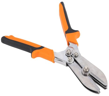 Cocoarm Pince à Sertir pour Tôle, Outil de Sertissage à 5 Lames avec Rainure de Bordure, Poignée TPR Bicolore et Verrou de sécurité, pour Tubes Galvanisés ou en Acier Inoxydable de 24 à