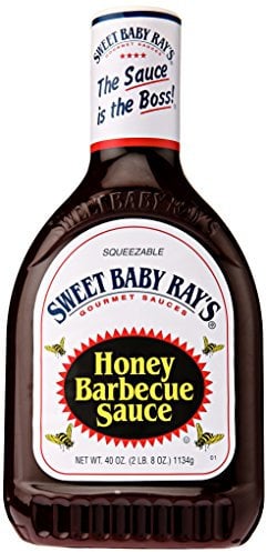 Sweet Baby Ray's Honey BBQ Sauce Squeeze Bottle, 40 oz