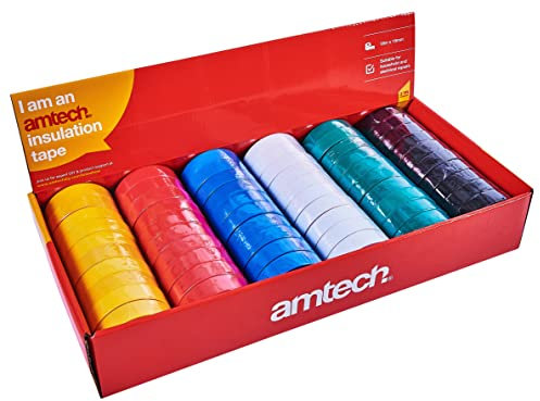 Amtech S4170 60 Piece insulation tape set in assorted colours