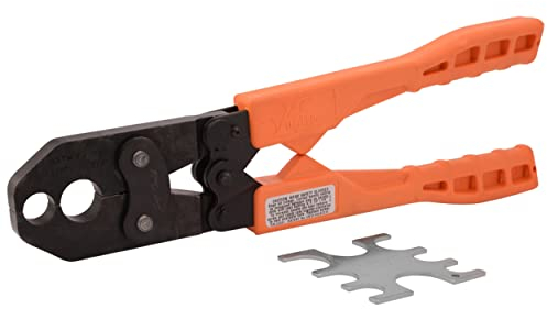 SharkBite 23251 1/2 Zoll, 3/4 Zoll Werkzeug, Kupfer Crimpring, Pex Rohr Rohr Stachelgarnitur, 1/2 Zoll und 3/4 Zoll