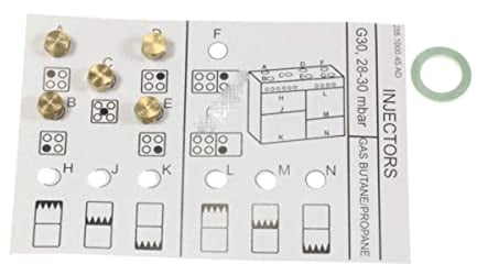 Kit Injecteurs, gicleurs gaz butane Four, cuisinière 4431930003, C00869264 BEKO Four, cuisinière 4431930003, C00869264 BEKO