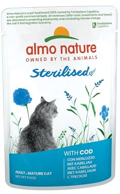 almo nature Katzenfutter Cat Funktionelle Tasche sterilisiert mit Cod 30 x 70g