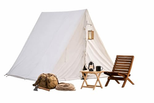 A - Tent komplett mit Stangen Reenactment Zelt Keilzelt Frame Dog Tent Wedge Frame Mittelalter Wikingerzel