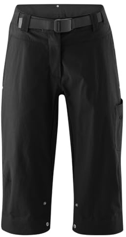 Gonso Ruth 3/4, Damen Fahrradhose 3/4, 2in1 Bikeshorts | Einknöpfbare Radunterhose, Relax Gel Comfort Sitzpolster, Perfekt für das ganze Jahr