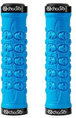 Chooee Azul BMX MTB Cycle Bicicleta de Montaña Mango de la Barra de Goma Extremo Grip