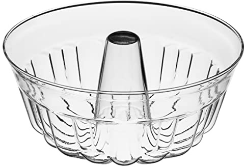 SIMAX Gugelhupfform aus klarem Glas, hitzebeständig, kalt und stoßfest, 8,4 Tassen, hergestellt in Europa, ideal für Ringkuchen, Pudding, Desserts, Affenbrot und mehr, spülmaschinenfest