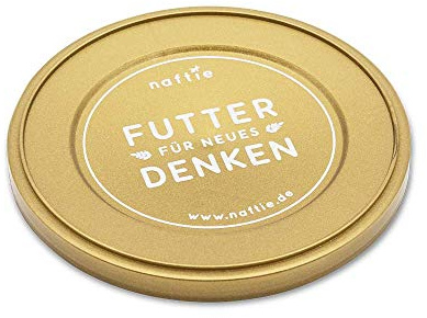 naftie Dosendeckel Gold für 400g & 200g Dosen - 10er Set | Plastik-Deckel, für Hundefutter & Katzenfutter Dosen, wiederverschließbar, frischhaltend, lebensmittelecht