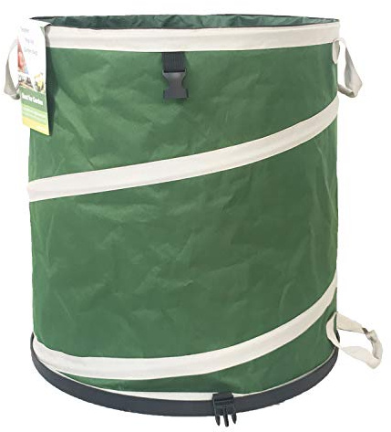 Faltbarer Mülleimer (55,9 x 71,1 cm), Hartschalenboden-Gartensack für Hofabfall, Schmutzbehälter, Pop-Up-Recyclingbehälter, Camping-Müllbeutel, Wäschekorb, Rasengras, Laubsack, Sods, Unkrautfass