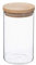univers decor UNIVERSDECOR - Bocaux de conservation en verre et bois couvercle hermétique Atmosphera (Bocaux de conservation couvercle hermétique, 1 Litre : 9.7 x 18 cm)