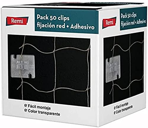 Remi Hogar Clips de Fijación con Adhesivo para Red Anti Aves | Pack de Sujeción Rápida y Resistente | Fijación Segura sin Taladro | Instalación Fácil en Superficies Lisas | Uso Interior y Exterior