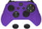 PlayVital Cover Custodia per Xbox One S X Controller Joystick Skin Protettiva Silicone Gomma Antiscivolo con Gommini Coprilevette Analogiche-Samurai Edizione(Viola)