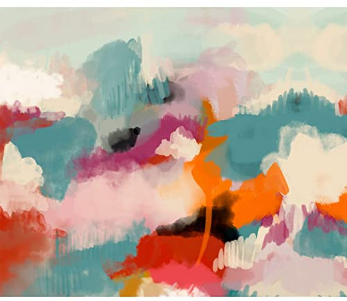 decomonkey - Papier Peint Panoramique Abstrait 350x256 cm - Décoration murale moderne – Tapisserie décorative pour chambre salon - Art mural unique design tendance