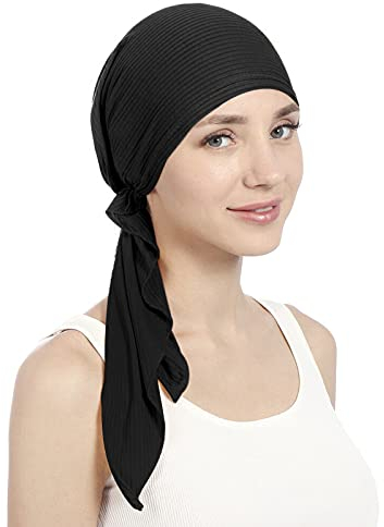 Damen Kopftuch Kappe Chemo Turban Sommer Beanie Mütze Muslim Bandana Stoffturban Kopfbedeckung Headwear Headwraps