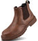 IYVW SAFETY 815 Sicherheitsschuhe Herren Damen Arbeitsschuhe S3 Leicht Atmungsaktiv rutschfest Stahlkappe Schutzschuhe Braun 45 EU