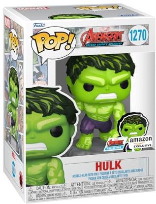 Funko Pop! Marvel: A60- Comic Hulk With Enamel Pin - Marvel Comics - Amazon Exclusive - Collectable Vinyl Figure - Gift Idea - Official Merchandise - Toys for Kids & Adults - Comic Books Fans