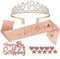 Jonvell 18th Birthday Sash and Tiara Crown Rose Gold - Rhinestone Crown, Cake Topper for Women Girls - Birthday Gift Party Decorations Supplies