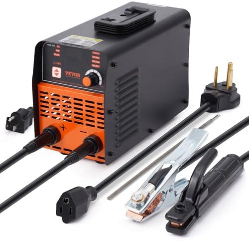 VEVOR Stick Welder, 200Amp 3 in 1 ARC/Lift Tig & Plastic Welder Machine, 110/220V Hot Stapler with Hot Start Arc Force Anti-Stick, Plastic Welding Kit Car Bumper Repair Kit