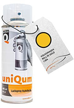 uniQum Autolack Spraydose fürs Auto für VOLKSWAGEN RALLYE GOLD L10A Autolack Reparatur 400 ml