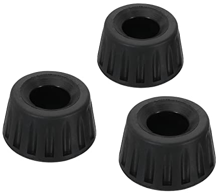 PATIKIL Universal 15mm ID Rubber Tripod Feet, 3 Pack Anti-Slip Tripod Replacement Parts for Camera Tripods Monopod, Black