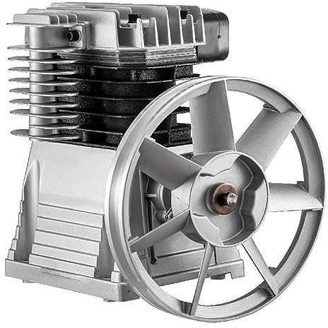 HLGKBY Têtes de compresseur d'air à Piston Double Cylindre à Un étage 2,2 KW 375 L/Min 12 CFM 11 Bars 159,5 PSI 1300 TR/Min pour Textile Chimique, Pompe de compresseur d'air à Un étage
