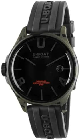 UBOAT Herren-Armbanduhr Analog Quarz mit Armband aus Edelstahl mid-39917, Schwarz, Riemen