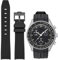 Niziruoup Kautschuk Armband für Uhr Omega x Swatch MoonSwatch/Rolex Watch/SEIKO Uhr 20mm Gebogenes Weiches Gummi Ersatzband Original Kautschuk Armband Sport Uhrenarmband, Schwarz Schnalle