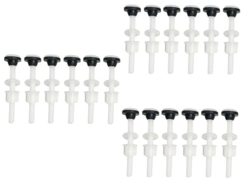 jojofuny 9 Paare universeller WC-Scharnierbolzen Toilettensitzschrauben Universal- mit Unterlegscheiben Pom-Bolzen mit Unterlegscheiben Wassertank Zubehör m10