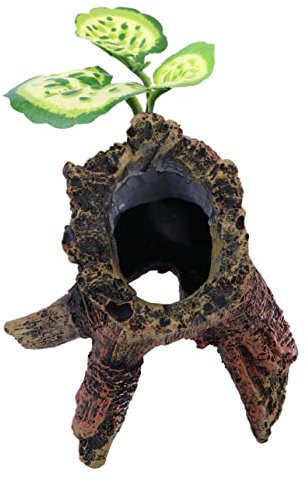FOMIYES Und Reptilien-Dekoration Wurzelholz Für Aquarien Umweltfreundliches Resin-Ornament Mit Für Lebendiges Wasserlandschaftsdesign