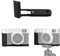 (Updated) JJC X100VI Camera Hand Grip, Metal Handgrip L Bracket for Fuji Fujifilm X100VI Camera Only, Handle with Arca Swiss Quick Release Plate & Three 1/4-20 Tripod Hole & Speaker Hole, Black