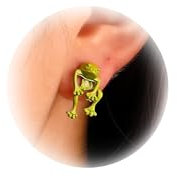 6 Pairs Cute Animal Bite Earrings for Women 3D Clay Earrings Animal Cartoon Biting Ears Stud Earrings Jewelry Gifts