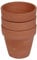 URBNLIVING Terracotta Round Plant Pots with Drainage Hole - Set of 3/6 Classic Design Garden Flower Planters, Ideal for Indoor and Outdoor Use, Durable Herb Flower Pots for Home and Garden Deco