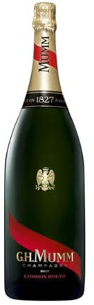 G.H. Mumm Cordon Rouge Brut Champagne Große Reserve Jeroboam-Doppelmagnum Flasche 3 L Weißer Sekt