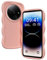 XINYEXIN Funda para Xiaomi Redmi A3, Carcasa Marco de Ondas Forma Rizado Linda Silicona Líquida Antigolpes Bumper Case Cover - Rosado