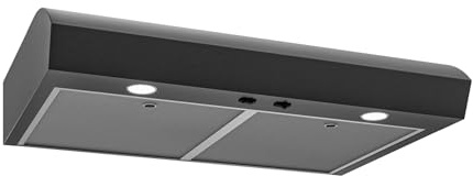 Broan-NuTone 30-Inch Under Cabinet Range Hood, ENERGY STAR, 350 Max Blower CFM, Black Stainless Steel