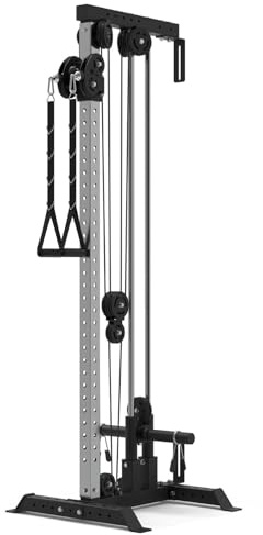 Train Hard® Wandmontage Latzugturm, Kabelzuganlage, Seilzugstation zur Brandneues Modell 2024