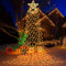 Weinsamkeit Warmweiß Weihnachtsbeleuchtung Außen, 3.5M, 350Leds Lichterkette Weihnachtsbaum mit Sterne, 8 Modi Lichtervorhang, Lichterbaum Aussen für Garten Party Weihnachtstag, IP44 Wasserdicht